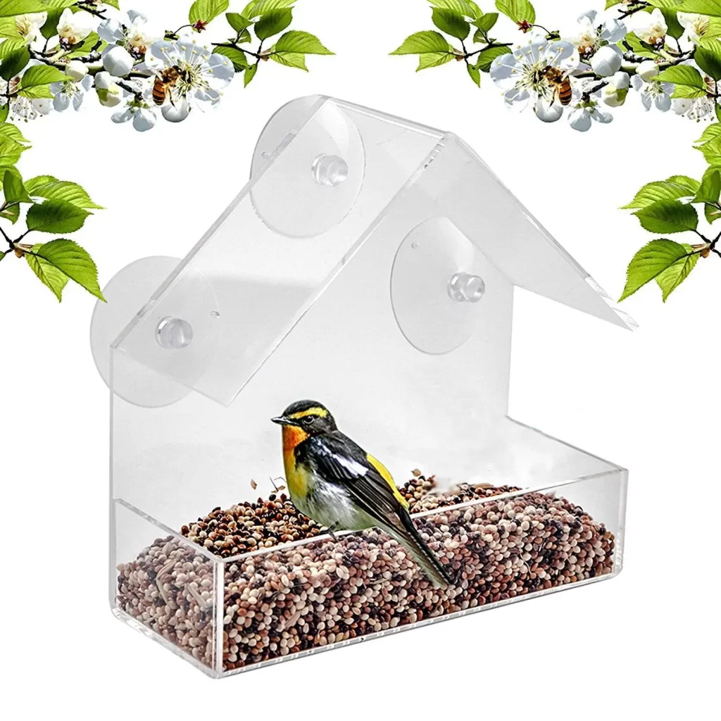 Alimentador de Pássaros de Janela - presente para tia idosa