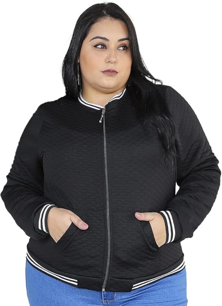 Jaqueta Feminina de Frio Plus Size - presente para tia idosa
