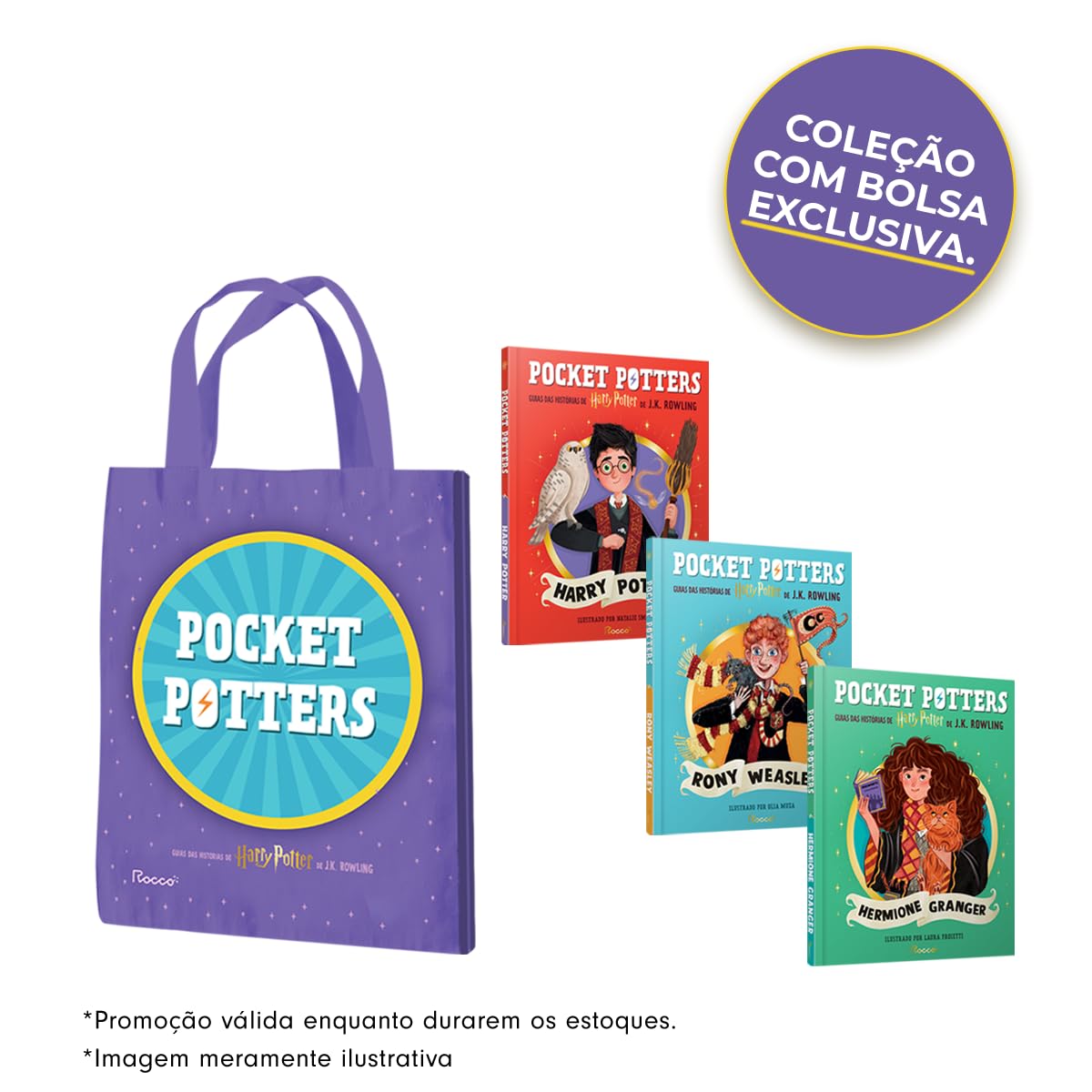 Coleção Pocket Potters (3 Livros com Sacola)