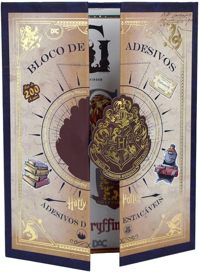 Caderno de Adesivos Harry Potter com 200 Adesivos
