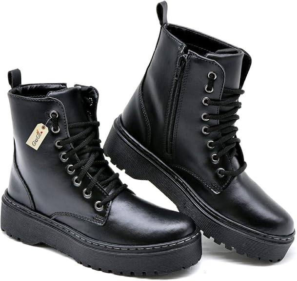 Bota Coturno Militar Feminino Blogueira