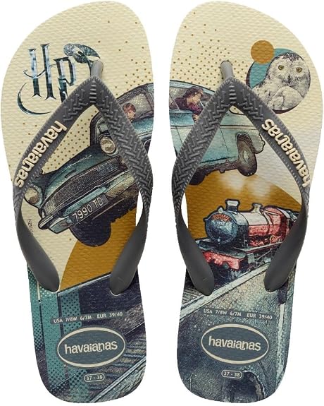 Chinelo Havaianas Masculino Harry Potter Bege