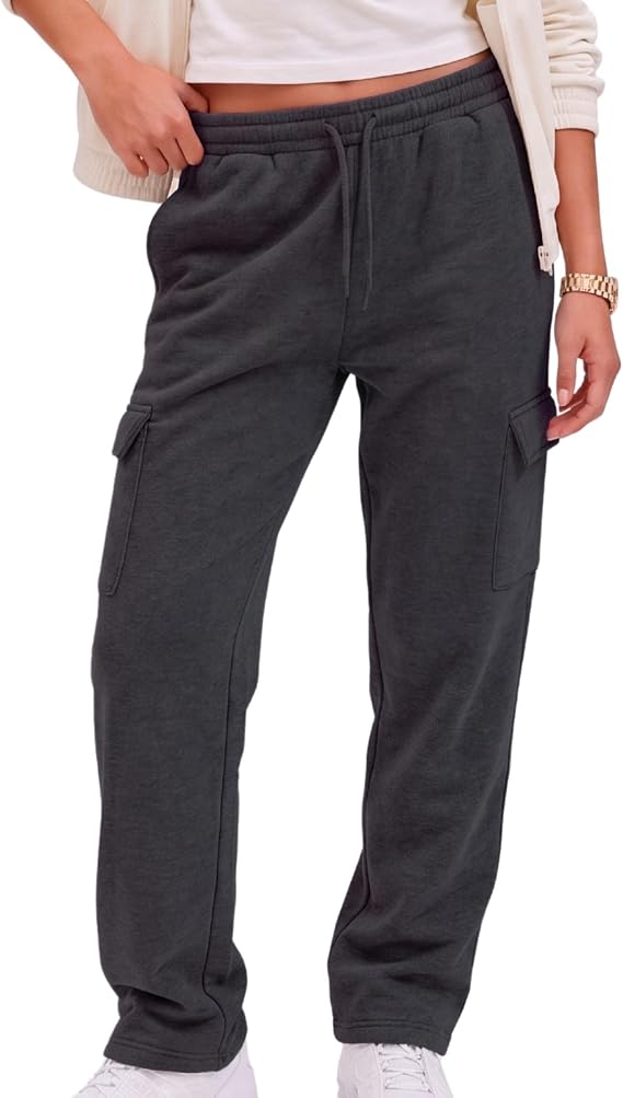Calça de Moletom Feminina Cargo