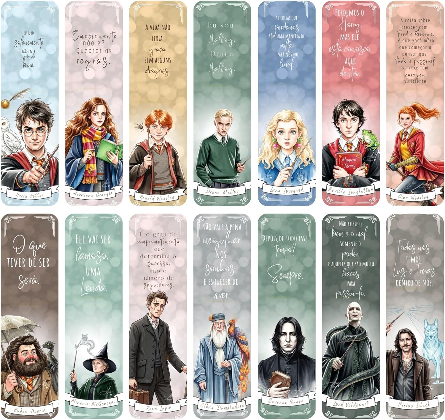 Marcadores de Página Harry Potter (14 Unidades)