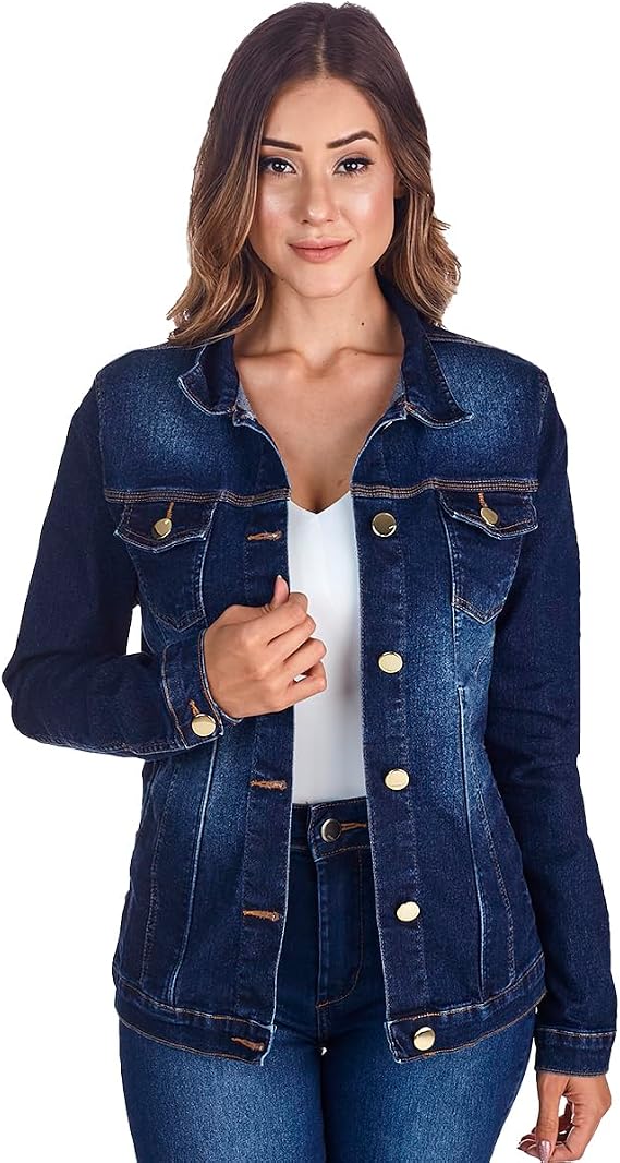 Jaqueta Jeans Feminina