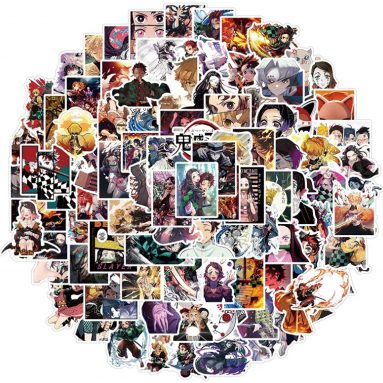 100 Adesivos Anime Fofos