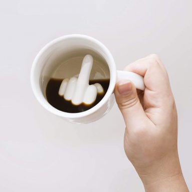 Caneca de Cerâmica Dedo do Meio