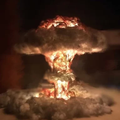 Luminária Explosão Nuclear