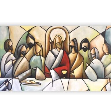 Quadro Santa Ceia Arte Moderna