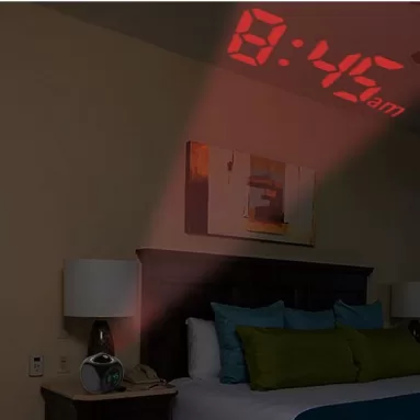 Relógio de Led Hora Projetada